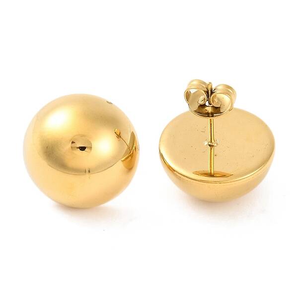 Ion Plating(IP) 304 Stainless Steel Stud Earrings