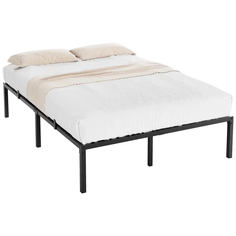 Garvee Full Size Bed Frame with Steel Slat Support, 14 Inch Heavy Duty Metal Platform Full Bed Frame, Easy Assembly, Ample St...