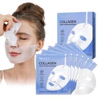 Collagen Facial Mask, 6 Counts/box Moisturizing Facial Mask, Hydrating Sleeping Mask, Firming Skin Mask, Suitable for Most Pe...