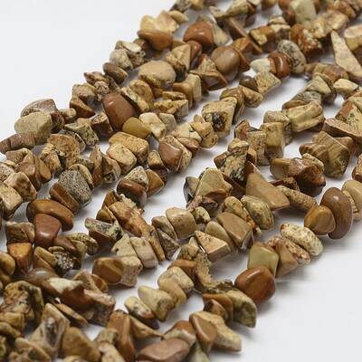 Natural Picture Jasper Beads Strands