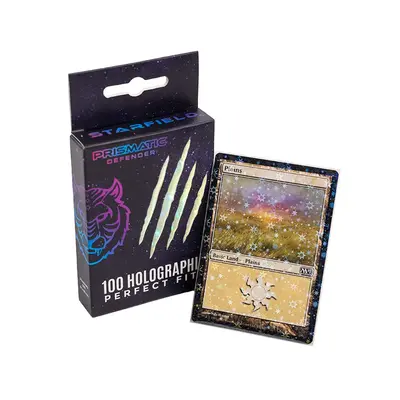 Prismatic Defender Holographic Perfect Fits - 100 Standard Inner Card Sleeves (64 x 89 mm) TCG & Trading Cards - MTG, Pokemon...