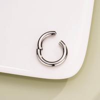 Oufer 10G Septum Ring Implant Grade Titanium Hinged Segment Hoop Nose Hoop Daily