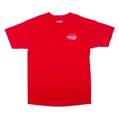 COCA COLA Las Vegas Mens T-Shirt Red USA Crew Neck L