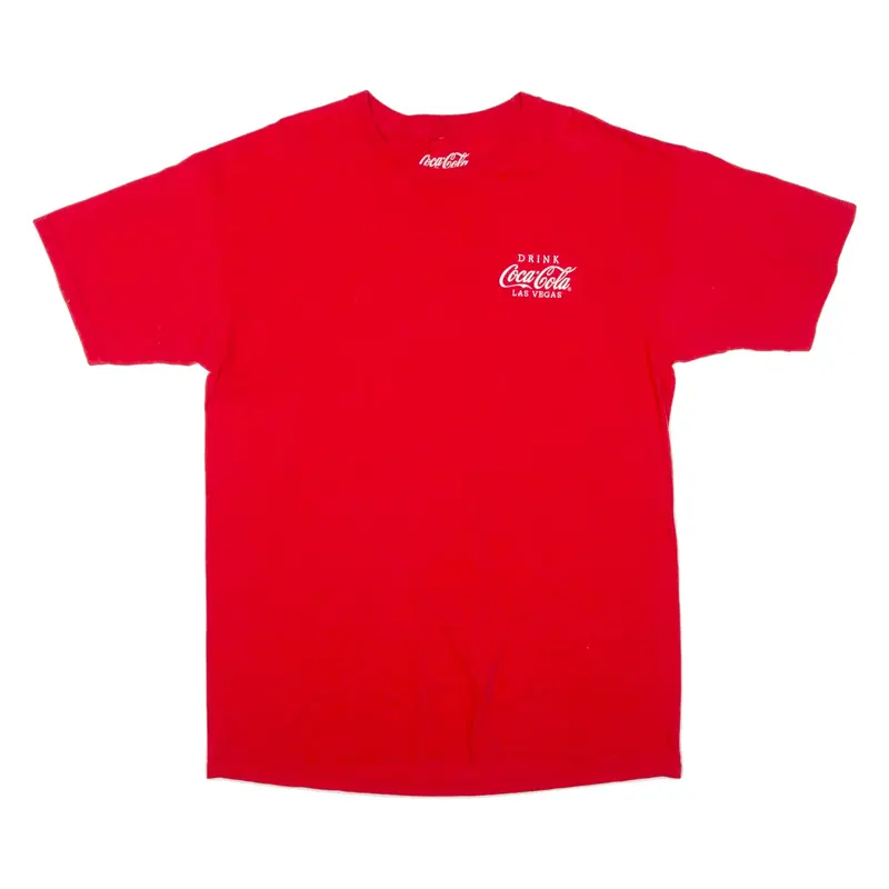 COCA COLA Las Vegas Mens T-Shirt Red USA Crew Neck L