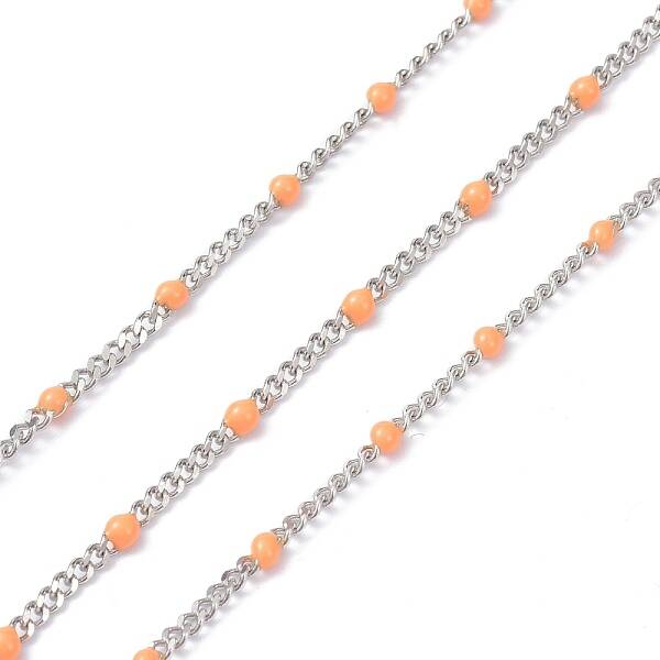 304 Stainless Steel Enamel Curb Chains