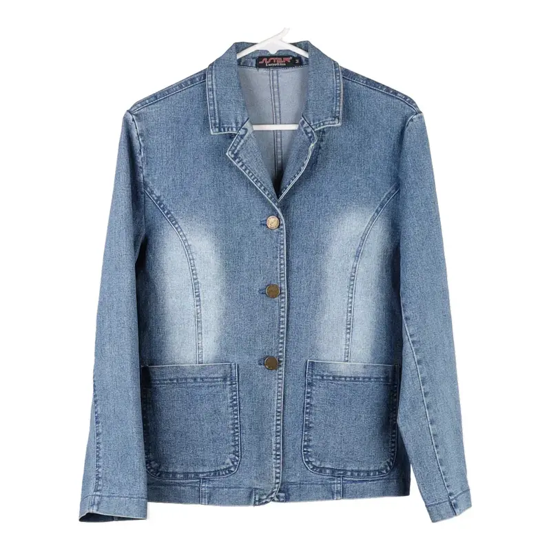Lusy & Elisa Denim Jacket - Large Blue Cotton