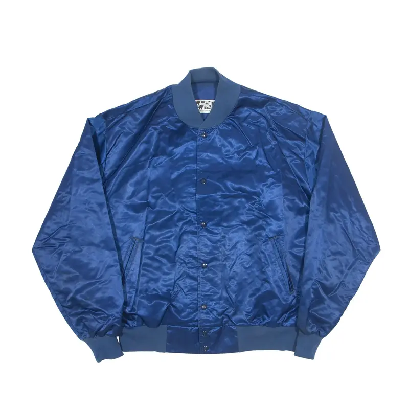 WEST WINDS Bomber Jacket Blue Nylon Mens L