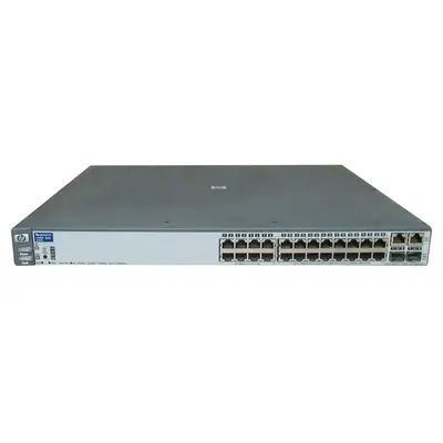 HP J4900-60001 | ProCurve 2600 Series 2626 24 x 10/100Base-TX RJ-45 and 2 x 1GbE RJ-45/SFP Dual-Personality Ports Layer 3 Man...