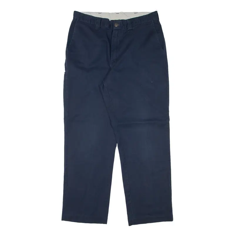 DICKIES Workwear Mens Trousers Blue Regular Straight W34 L30