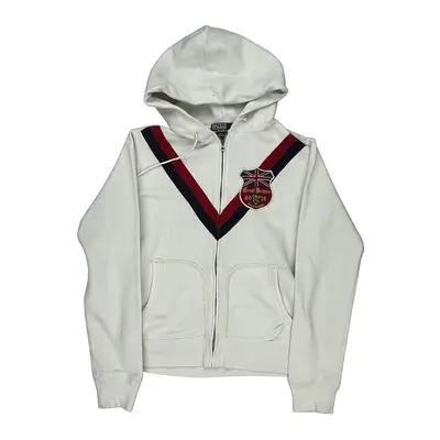 United States Olympic Team Polo By Ralph Lauren Graphic Hoodie - Small White Cotton