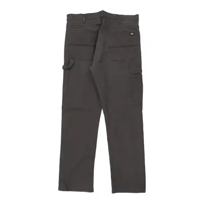 Dickies Carpenter Trousers - 36W 31L Grey Cotton