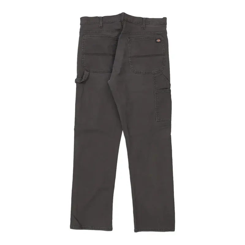 Dickies Carpenter Trousers - 36W 31L Grey Cotton