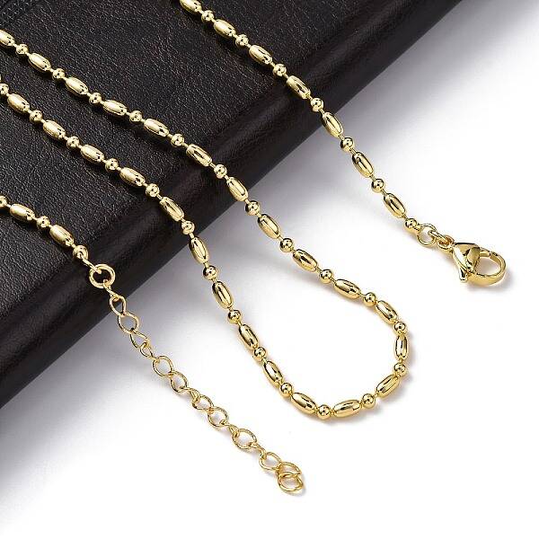 Rack Plating Brass Oval Link Chain Necklace