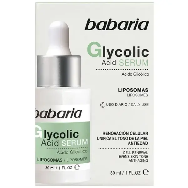 Babaria Siero all'acido glicolico per il rinnovamento cellulare 30 ml