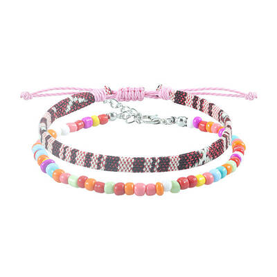 Rice Bead Woven Bracelet
