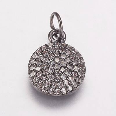 Brass Cubic Zirconia Charms