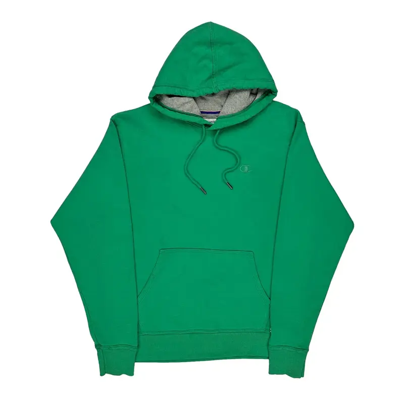 Champion Hoodie - Medium Green Cotton Blend