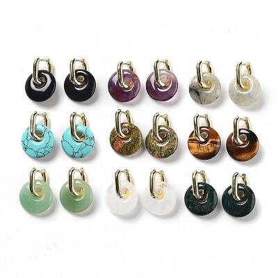 Rack Plating Brass Hoop Earrings