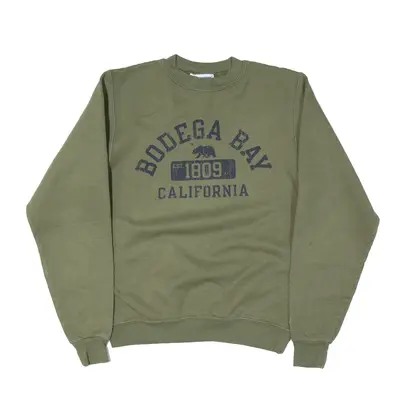 CHAMPION Bodega Bay California USA Sweatshirt Green Mens XS