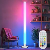 Smart RGB LED Corner Floor Lamp with Remote Control, Smart Floor Lamp Music Sync and 16 Million Colors,Timer Setting - Ideal ...