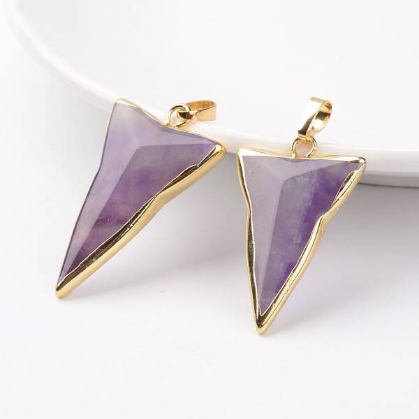 Natural Amethyst Pendants
