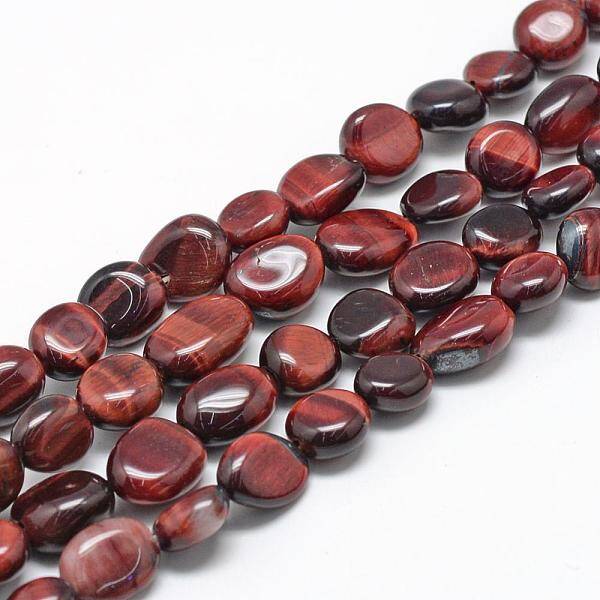 Dyed & Heated Natural Red Tiger Eye Beads Strands