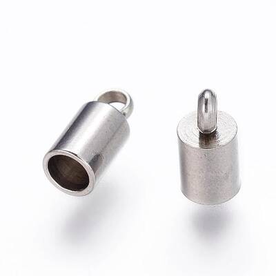Tarnish Resistant 304 Stainless Steel Cord Ends
