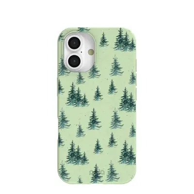 Sage Green Pine Season iPhone 16 Case