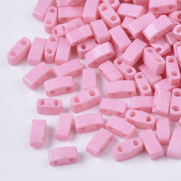 2-Hole Baking Paint Glass Seed Beads