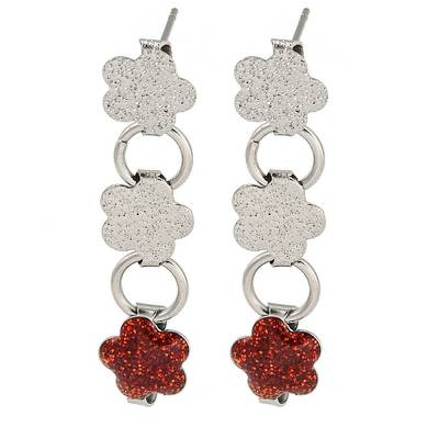 304 Stainless Steel Enamel Stud Earrings