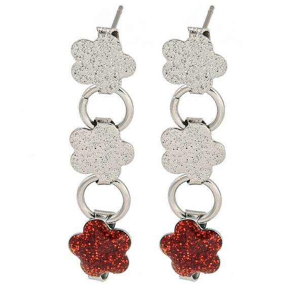 304 Stainless Steel Enamel Stud Earrings