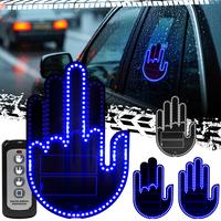 Wireless control of LED Car Gesture Light with Remote Control, Recyclable & Rechargeable, Fun Rear Window Sign,Calming Road R...