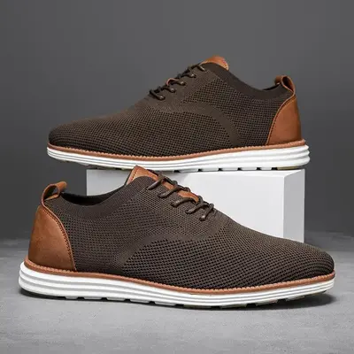 Men's Mesh Dress Sneakers Oxfords Business CasualWalking Shoes Tennis Comfortable