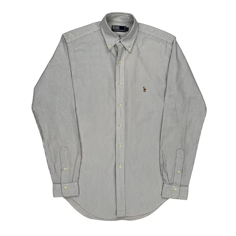 Ralph Lauren Striped Shirt - Small White Cotton