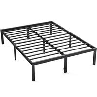Bed Frame，Heavy Duty Metal Platform Bed Frames with Storage Space Under Frame, 14 Inches, Sturdy Steel Slat Support, No Box...