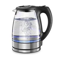 1.7L Portable Electric Water Kettle, 1500W Electric Kettle With Handle, Transparent Glass Small Electric Kettle, for Home Kit...
