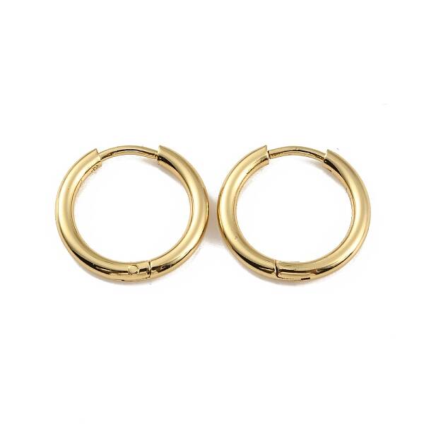 Ion Plating(IP) 304 Stainless Steel Huggie Hoop Earrings