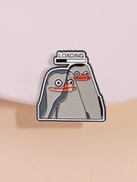 Cartoon Penguin Design Brooch, Durable Metal Pins, Cute Animal Badge, Fashion Accessories for Men & Women, Trendy All-match &...