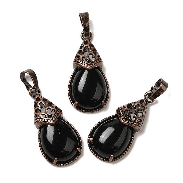 Natural Obsidian Pendants
