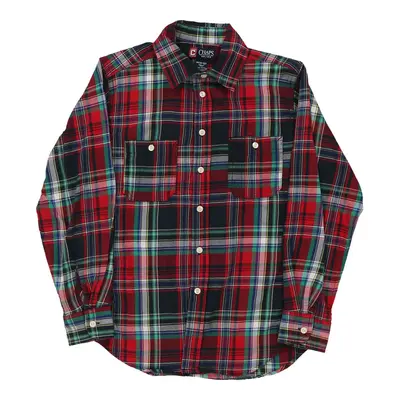 Age 8-10 Chaps Ralph Lauren Checked Shirt - Medium Multicoloured Cotton
