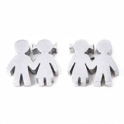 Tarnish Resistant Valentine's Day 304 Stainless Steel Beads