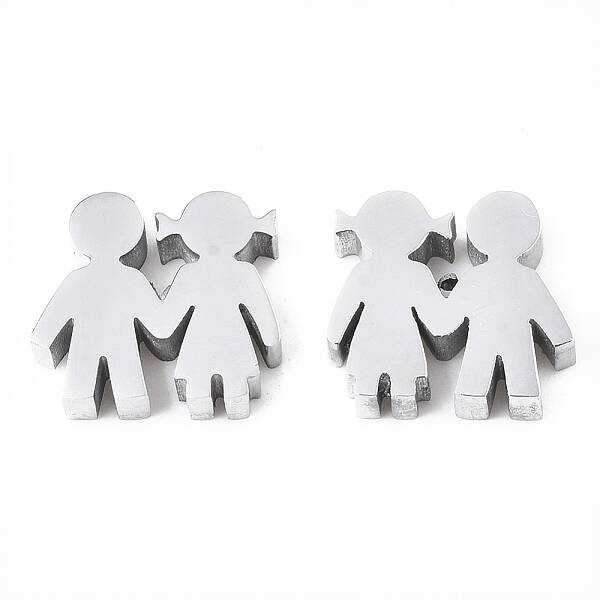 Tarnish Resistant Valentine's Day 304 Stainless Steel Beads