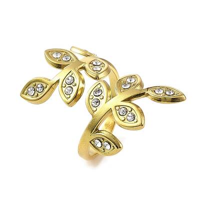 Ion Plating(IP) 304 Stainless Steel Open Cuff Ring for Women