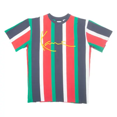 KARL KANI Striped Mens T-Shirt Red M