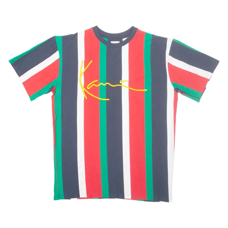 KARL KANI Striped Mens T-Shirt Red M
