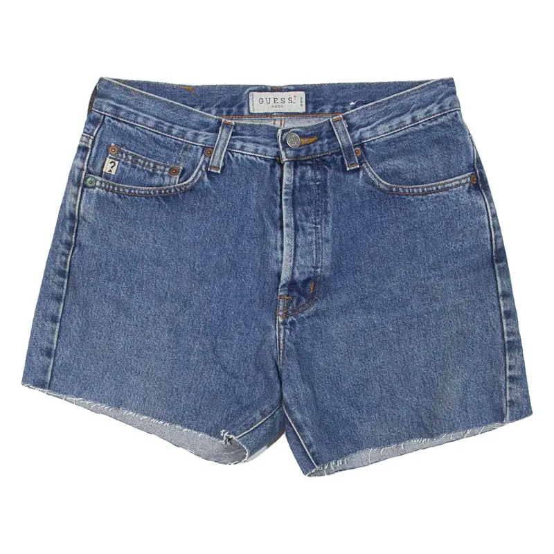 GUESS Womens Denim Shorts Blue S W28
