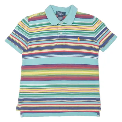 POLO RALPH LAUREN 6 Yrs Boys Polo Shirt Blue Striped S