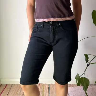 X-Cape Shorts - 30W UK 8 Black Cotton Blend