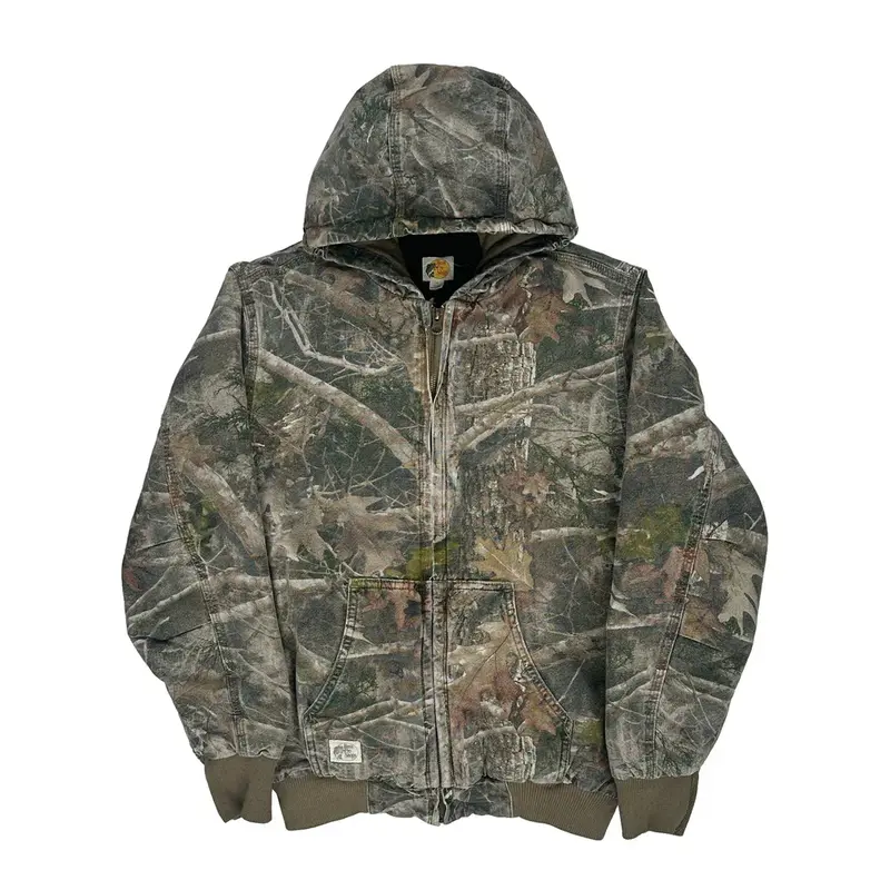 Bass Pro Shops Camo Jacket - XL Green Cotton Blend