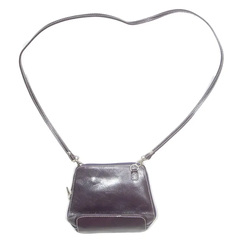 Womens Crossbody Bag Purple Leather